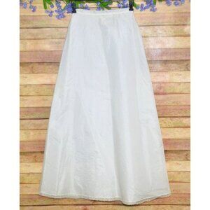Vintage Michele Ladies Maxi White Slip Crinoline Petticoat Size 6 8 Tulle Nylon